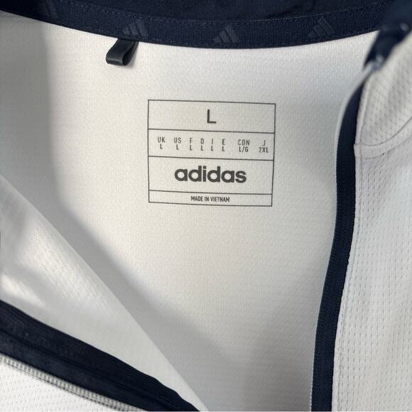 Adidas Lightweight Men's White Half-Zip size L - Picture 4 of 5